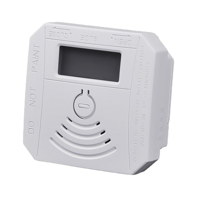 Detector de monóxido de carbono, detector de alarma de monitor de gas CO, sensor de CO con pantalla digital LED para el hogar, depósito, alimentado por batería