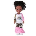 thumbnail image 2 of Muñeca renacida, Decoration Safe Vinyl Collection de Piel Negra Muñeca Exquisita Ropa de Moda Delicada Para Niños Para Niños para la Fiesta para la Reunión Familiar, 2 of 7