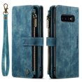 thumbnail image 1 of Wallet Case Artificial Leather Card Holder, Magnetic Kickstand & Zipper For Samsung Galaxy S23 S22 S21 S20 Ultra S21 FE S10 S9 S8 Plus Note 10 Note 20 Ultra, 1 of 5