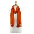 thumbnail image 3 of large solid color pashmina shawl wrap scarf 78" x 28", 3 of 3