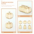 thumbnail image 4 of 1Set Halloween Wood Cutouts Pumpkin Cutouts Pumpkin Slices Home Decors with Hemp Rope, 4 of 9