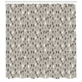 thumbnail image 3 of Geometric Shower Curtain, Acrylic Brush Stroked Artistic Style Dashed Lines Grey Toning Raining Effect, Fabric Bathroom Set with Hooks, 69W X 75L Inches Long, Multicolor, by Ambesonne, 3 of 3