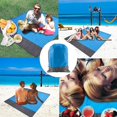 thumbnail image 4 of Manta De Playa, 200 * 145 Cm, Impermeable, Ligera, Plegable, Portátil, Manta De Bolsillo, Estera De Picnic De Gran Tamaño para Jardín Al Aire Libre, Parque, Hierba, Viajes, Senderismo, 4 of 4