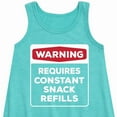 thumbnail image 2 of Instant Message - Warning - Requires Constant Snack Refills - Toddler & Youth Girls A-line Dress, 2 of 5