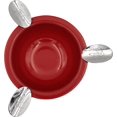 thumbnail image 3 of Stinky Cigar Ashtray 5"inch Round Mini Herf 3 Stirrup Rests Perfect for Personal and Puffing with Friends (Red), 3 of 5
