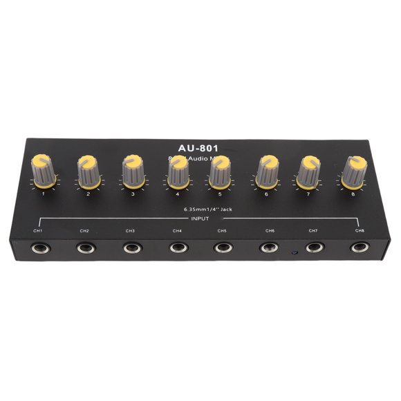 Amplificador De Sonido Estéreo, Mezclador De Sonido Control De Volumen Independiente Portátil Para Rendimiento