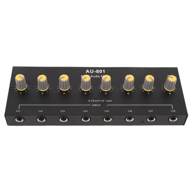 Amplificador De Sonido Estéreo, Mezclador De Sonido Control De Volumen Independiente Portátil Para Rendimiento