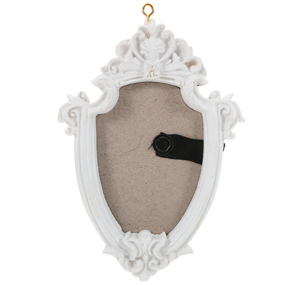 CIMAXIC christmas Christmas Tree Photo Frame Retro 3D Christmas Tree Hanging Embossed Photo Frame Picture Frames Ornament for Xmas Holiday Halloween Party White,4.84"X3.35"X0.47"