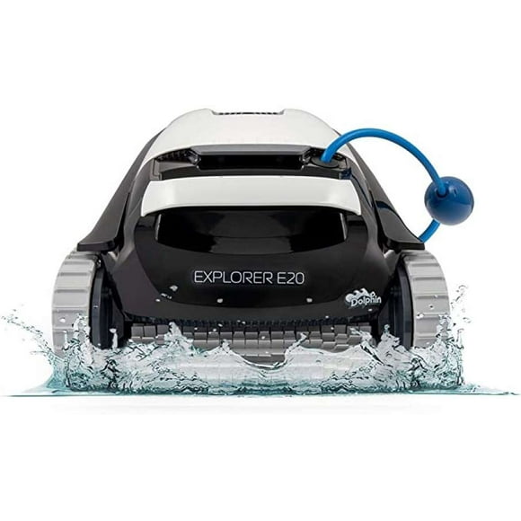 Dolphin Explorer E20 Robotic Pool [Vacuum] Cleaner- Ideal for In-Ground Swimming Pools up to 33 Feet - Powerful Suction to Pick up Small Debris - Easy to Clean Top Load Large Filter Basket