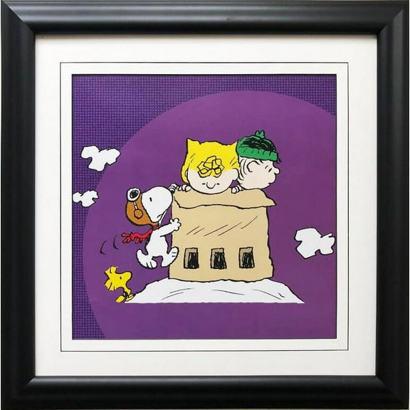 Charles Schulz Peanuts "Snoopy Red Baron" New CUSTOM FRAMED ART Generic