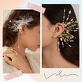 thumbnail image 5 of 32Pcs Wrap Around Ear Cuffs Non Piercing Wraps Ears Cuff Golden Silver Alloy Earrings Findings with Holes for Earring Backs Findings DIY, 5 of 6
