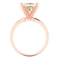 thumbnail image 4 of Solitaire Engagement Ring for Women - 3ct Natural Morganite in 14K Rose Gold Promise Ring, 4 of 5