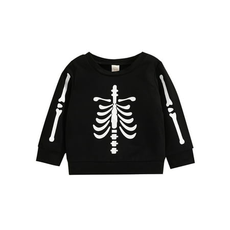 

Kiapeise Toddler Baby Boy Girl Halloween Sweatshirt Long Sleeve Pullover Hooded Tops