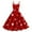 Red, variant on Valentines Dress for Women Sleeveless Love Heart Print Dresses 2026 Spring A-Line Strapless Cocktail Punk Dress Hot Pink 2XL