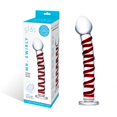 thumbnail image 4 of Glas Mr. Swirly 8" Glass Dildo, Clear, 4 of 5