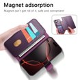 thumbnail image 3 of Allytechgroup for iPhone 16 Plus Case, 2-in-1 Wallet Phone Cover with Detachable PU Leather Card Holder, Magnetic MagSafe-Compatible RFID Blocking Protective Case & Wristband, Purple, 3 of 14