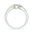 thumbnail image 2 of ANGARA Natural 0.31 Ct. Diamond Fashion Ring in 14K White & Yellow Gold for Women (Ring Size: 3.5), 2 of 9