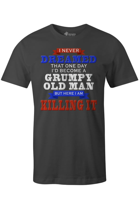 Tees Men's Grumpy Old Man Funny Sarcastic T-Shirt (Heavy Metal, Medium)