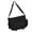 Black, variant on Unisex Casual Color Shoulder Handbag for School Travel Nylon Crossbody Bag Buckled Large Capacity Messengers Bag