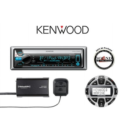 Kenwood KMR-D765BT Marine CD Player w/ SXV300V1 SiriusXM & KCA-RC55MR Remote