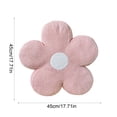 thumbnail image 3 of ShaoXinWan Cute 5 Petal Flower Shaped Plush Throw Pillow, Soft Cloud Fluffy Decorative Floor Cushion, Girly Sofa Seat Pillow for Bedroom, Nursery, Reading Nook Layout, 3 of 6