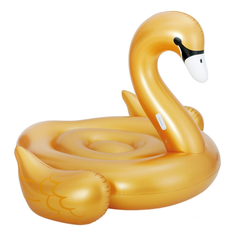 Summer Waves Golden Giant Ride On Swan Inflatable Swimming Pool