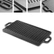 thumbnail image 1 of Reversible Grill Pan hierro Rectángulo Sear Grill Broil Fry para uso en exteriores 46cmx23cm Cola Sartén para asar, 1 of 8