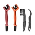 thumbnail image 1 of Uxcell 4Pcs Bicycle Chain Cleaning Tool Set Motorcycle Chain Brush Bike Clean Brush Kit for Cleaning Tools, Red Orange, 1 of 6