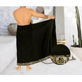 thumbnail image 2 of LA LEELA Men's Pareo Regular Swimsuits Sarong Long Swim Beach Wrap One Size Geometric, Black Summer Vacation Aloha, 2 of 5