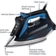 thumbnail image 2 of Plancha Rowenta DW5360 Focus Xcel de 1750 vatios con bomba de vapor, antigoteo y suela de 400 orificios, color azul (renovada), 2 of 5