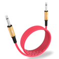 thumbnail image 1 of Cable para guitarra Augioth GC-11 de 6 m/20 pies, recto a recto, rojo, 1 of 7