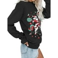 thumbnail image 3 of MOSHU Christmas Sweatshirt for Women Crewneck Long Sleeve Tops Casual Womens Sweatshirts Oversized Pullover, 3 of 9
