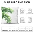 thumbnail image 5 of Acheng Palm Leaves with Lush Branches and Leaves Tropical Jungle Palm Leaves Plush Pillowcase White, 5 of 5
