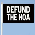 thumbnail image 4 of Tapiz de pared Defund The Hoa en microtela 150x90 cm, 4 of 4