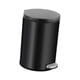 thumbnail image 1 of Cesto de basura con pedal perfecl acero inoxidable 6L negro, 1 of 8