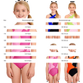 thumbnail image 4 of YunPes Girls One Piece Swimsuits Fashion Color Block Bathing Suit Front Criss Cross Swimwear Monokini Teen Pool Beach Outfit, 4 of 5