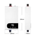 thumbnail image 2 of 4500W Newest Water Heater Instant Water Heater Tankless Instantaneous Faucet Tap Hot Water Crane LED Digital EU Plug, 2 of 5
