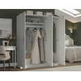 thumbnail image 2 of 100% Solid Wood Urban 3-Door Wardrobe Armoire, 2 of 4