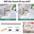 thumbnail image 4 of Bathroom Sink Faucet with Pull Out Sprayer, Single Handle Modern Bathroom Basin Faucet with Pop-up Sink Drain Stopper & Deck Plate 1 or 4-inch Centerset 3 Hole, Gold, 4 of 10
