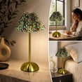thumbnail image 6 of Miwamany Vintage Cordless Table Lamp, Rechargeable Battery Operated Lamp with 3 Color Temperatures Stepless Dimming, Floral Bedside Nightstand Lamp for Bedroom, Living Room, Coffee Table, Bookshelf, 6 of 7