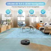 AIRROBO L40+ Robot Vacuum Cleaner and Mop Combo - 75-Day Self-Empty Bin, 240 Min Runtime, App and Voice Control