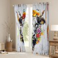 thumbnail image 3 of Manfei Floral Highland Cow Curtains Pack of 2 (42x84 Each) for Boys Girls,Farmhouse Animal Curtains Blackout,Vintage Aesthetics Bedroom Curtains,Luxury Bedroom Decor, 3 of 6
