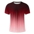 thumbnail image 4 of Qertyioot T-shirt à Manches Courtes Imprimé pour Hommes Col Rond Mode Décontractée Manches Courtes Liquidation, 4 of 5