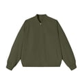 thumbnail image 5 of WIZUTIZ Women's Lightweight Windproof Cropped Jacket Stand Collar Zip Up Long Sleeve Solid Color Casual, 5 of 7