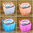 thumbnail image 2 of New Plastic Storage Box Craft Beads Jewellery Storage Organizer Tool Box Case, 2 of 5
