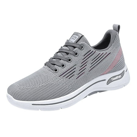 

Sehao womens flat dress shoes Fashion Autumn Women Sports Shoes Flat Round Toe Lightweight Lace Up Mesh Comfortable Simple Design MESH womens winter shoes women casual shoes
