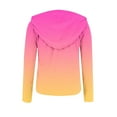 thumbnail image 4 of Women Fashion Zip Up Hoodie Coat Long Sleeve Sweatshirt Comfy Soft Ombre Lightweight Fall Jackets with Pockets 2025, 4 of 4