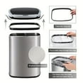 13 Gallon Trash Can Kitchen, Automatic Garbage Can Touchless Motion