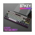 thumbnail image 3 of K80 87 Keys Mechanical Keyboard Blue Switch Ergonomic Non-slip Sensitive Mix Backlit Color Matching USB Desktop Wired Gaming Keyboard for Gamer - P, 3 of 5