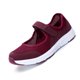 thumbnail image 5 of Zapatos para caminar para mujeres de edad avanzada tipo gancho y anillo, zapatos para caminar para mujeres suaves, transpirables, antideslizantes y elásticos, zapatos deportivos rojos 36, 5 of 10